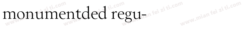 monumentded regu字体转换